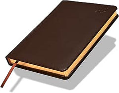 FIS Dark Brown A5 PU Gold-Edge 2026 Diary - FSDI19AEG26DBR