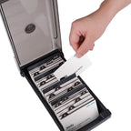 Atlas 500 Card Capacity File Case Black | Card Organizer