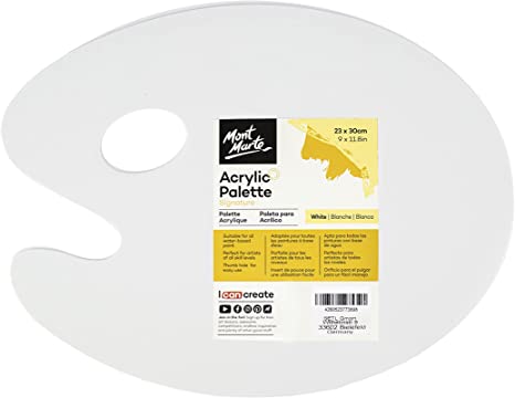 Mont Marte White Acrylic Palette 23x30cm - Al Masam Stationery LLC