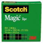Scotch® Magic™ Tape 810 in Box – 19 mm × 66 m