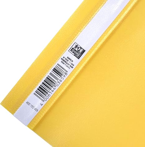 Atlas PVC Flat File with Pocket A4 Black Yellow