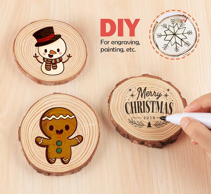 Tree Wood Craft 2 – Natural Wood Pieces for DIY Crafts & Projects