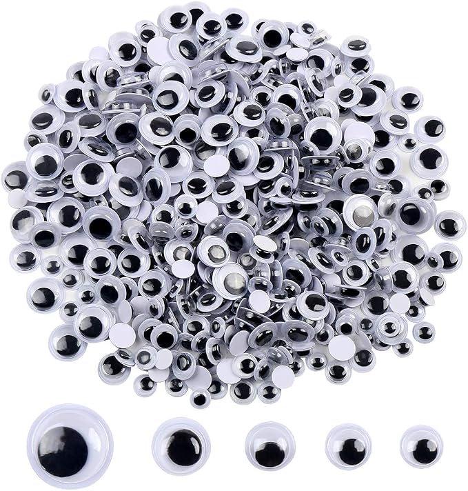 Black Googly Eyes 8mm | Craft Eyes