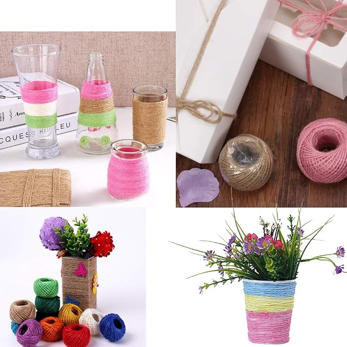 Twine Natural Thread 50m – Assorted Colours