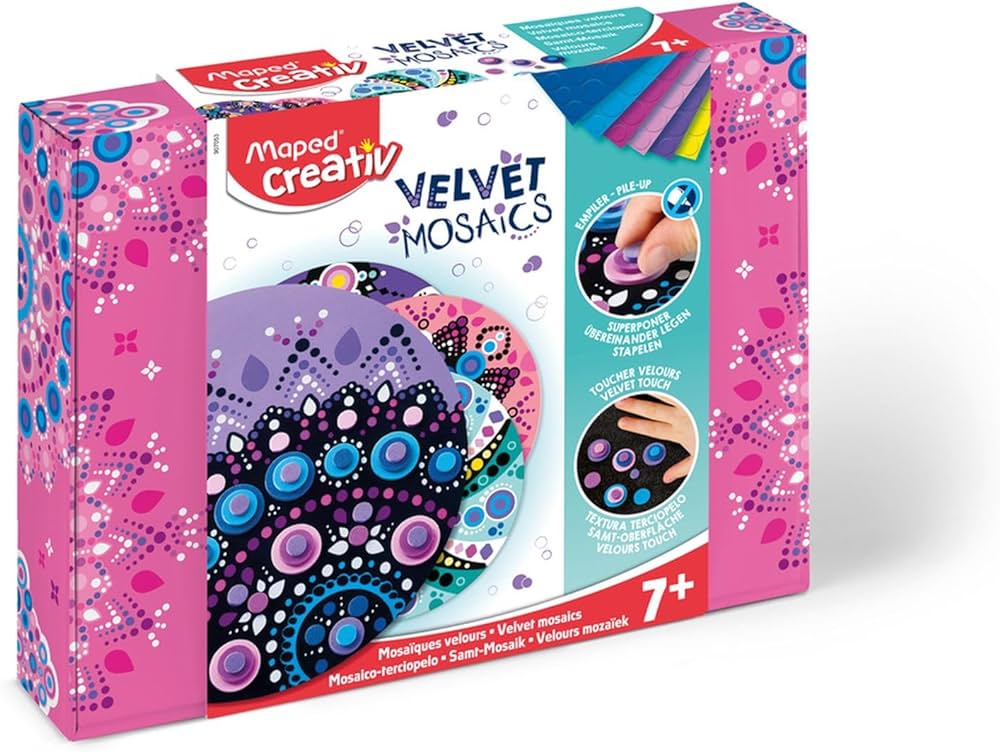 Maped Creative Velvet Mosaics- Pastel Colors - Al Masam Stationery LLC Main image