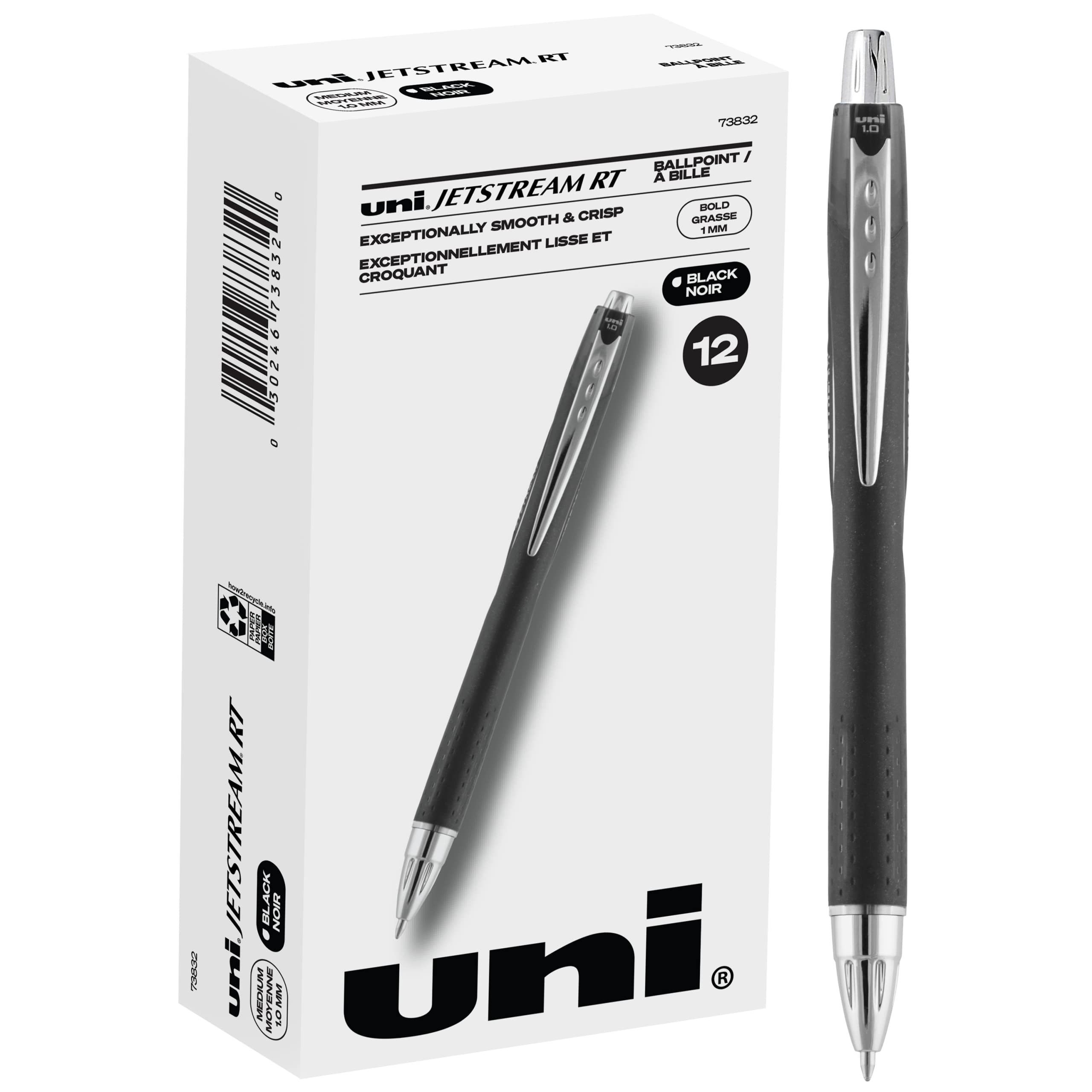 Mitsubishi Jetstream Sport Retractable Ball Point Pen1.0mm Black - Al Masam Stationery LLC Main image