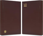 FIS Chocolate A5 Vinyl 2026 Thu-Fri AE Agenda - FSDI90AER26CH - Al Masam Stationery LLC