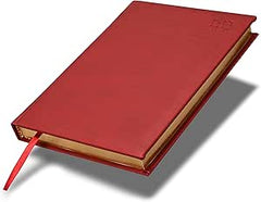 FIS Maroon A5 Gold-Edge PU 2026 Daily Diary - FSDI20AEG26MR