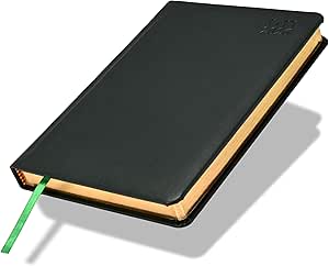 FIS Green A5 PU Gold-Edge 2026 Daily Diary - FSDI19AEG26GR Main image