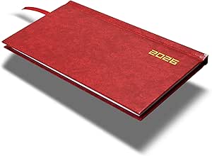 FIS Maroon Slim Vinyl 2026 Weekly Diary - FSDI51E26MR