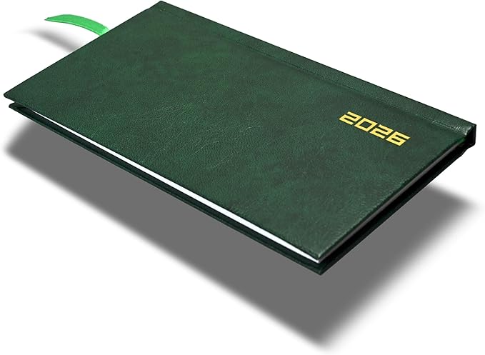FIS Green Slim Vinyl 2026 Weekly Diary - FSDI51E26GR