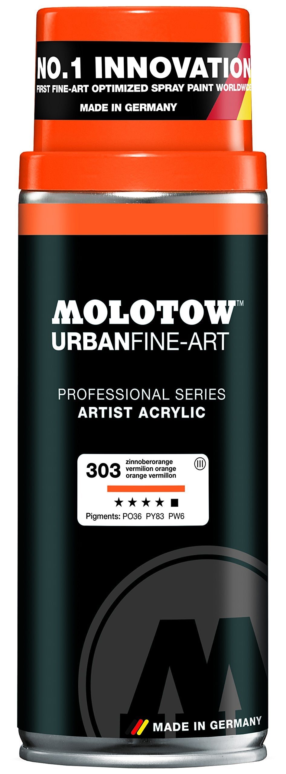 Professional Series Artist Acrylic (400Ml) Vermillion Orange - Al Masam Stationery LLC
