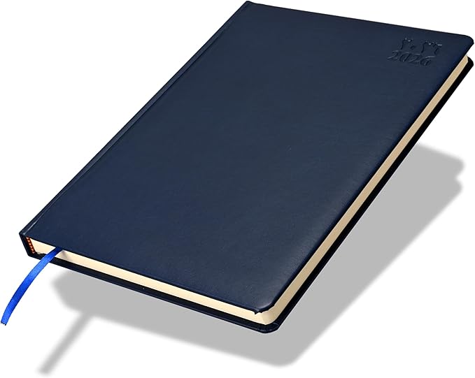 FIS Blue A4 PU Daily 2026 Arabic-English Diary - FSDI45AE26BL Main image