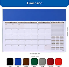 FIS Blue PVC 490x340mm English-French 2026 Desk Planner - FSDK2EF26BL