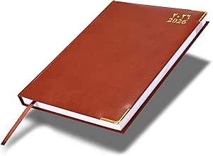 FIS Brown 170×240 Golden Corner 2026 AE Diary - FSDI75AEVG26BR