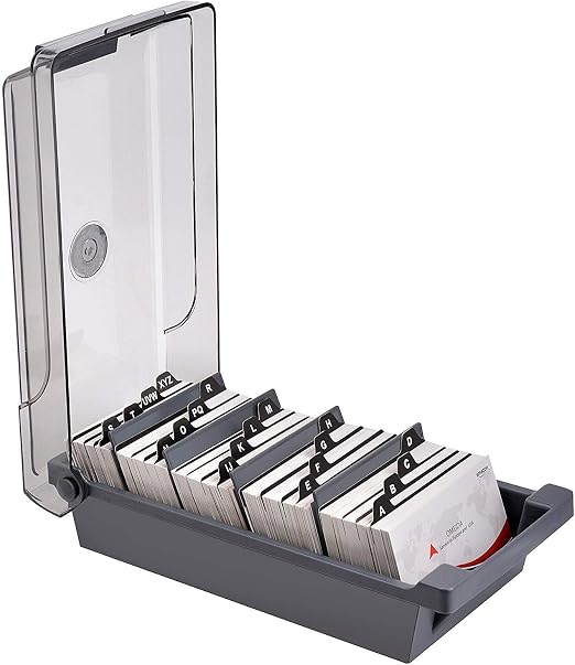 Atlas 500 Card Capacity File Case Black | Card Organizer Secondary image
