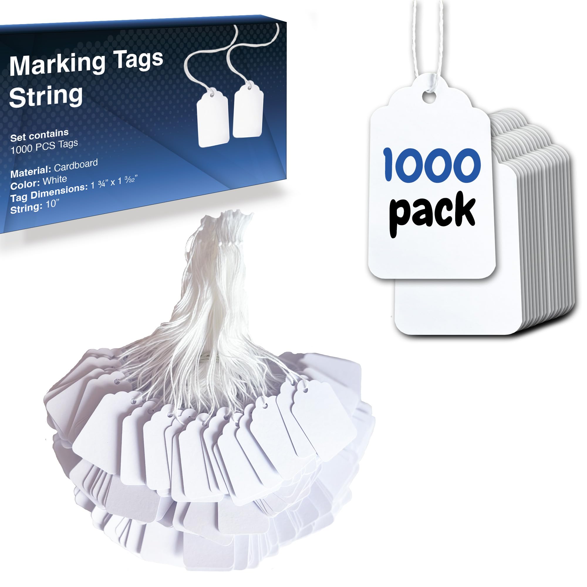 Jewellery Tags 21*13mm(Box Of1 X 1000) - Al Masam Stationery LLC Main image