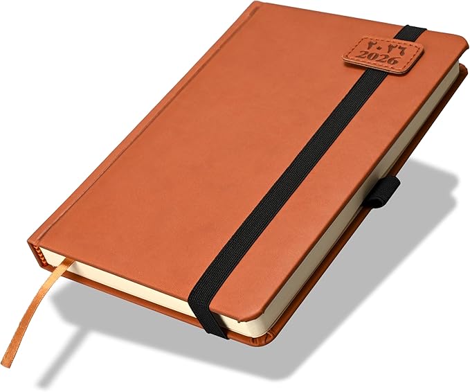 FIS Brown A5 PU Band 2026 AE Diary - FSDI84AE26BR