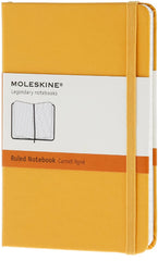 Moleskine Ruled Notebook Pocket Size Orange Yellow Hard Cover - Al Masam Stationery LLC