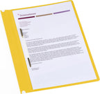 Atlas Thick PP A4 Flat File With Pocket Yellow