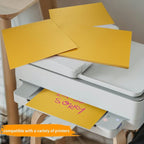 Light Orange Embossed Card Stock Paper A4 150gsm