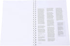 White Atlas A4 binding comb spine with 16mm spine width for binding documents and reports.