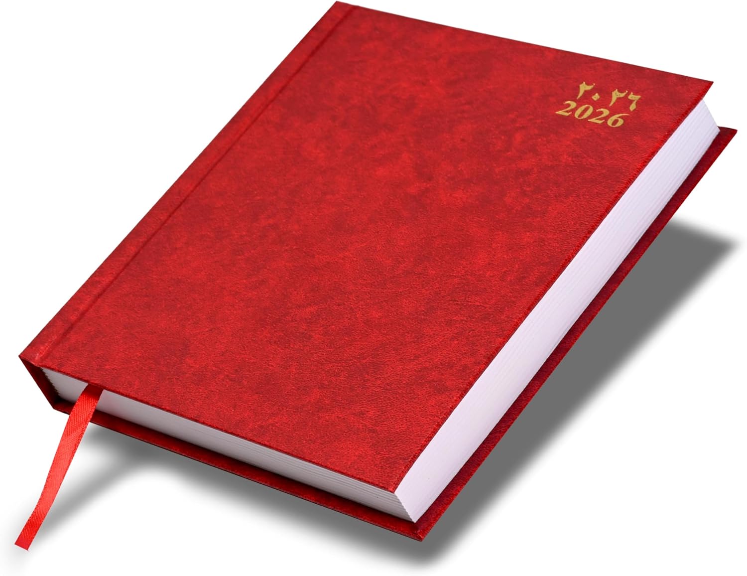 FIS Red A5 Vinyl 2026 Sat-Sun AE Diary - FSDI90AE26RE Main image