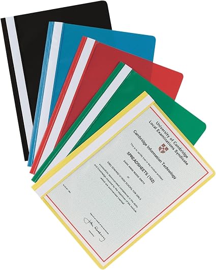 Green Atlas L Shape Folder A4 120m for documents, featuring a sturdy design and easy-to-open folder for organized storage.