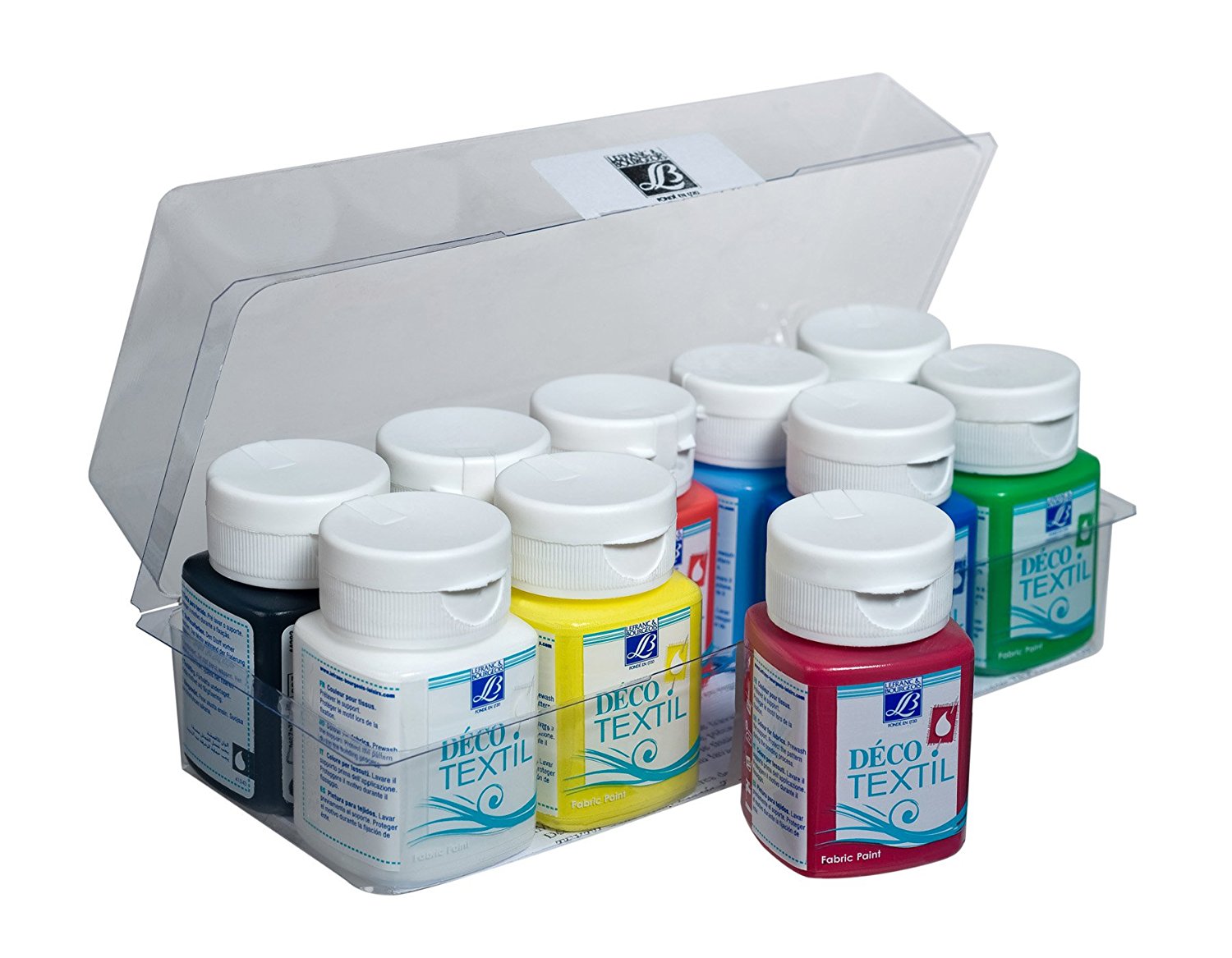 Lefranc & Bourgeois Deco Textile Asstd - 10*50ml - Al Masam Stationery LLC