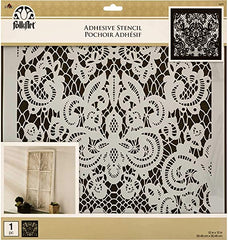 Folk Art Large Painting Stencil- Delicate Lace - MSP 63271 - Al Masam Stationery LLC