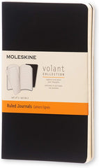 Moleskine Volant Ruled Pocket Notebook Set of 2 Black - Al Masam Stationery LLC