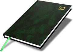 FIS Green A5 Vinyl 2026 Sat-Sun AE Diary - FSDI90AE26GR