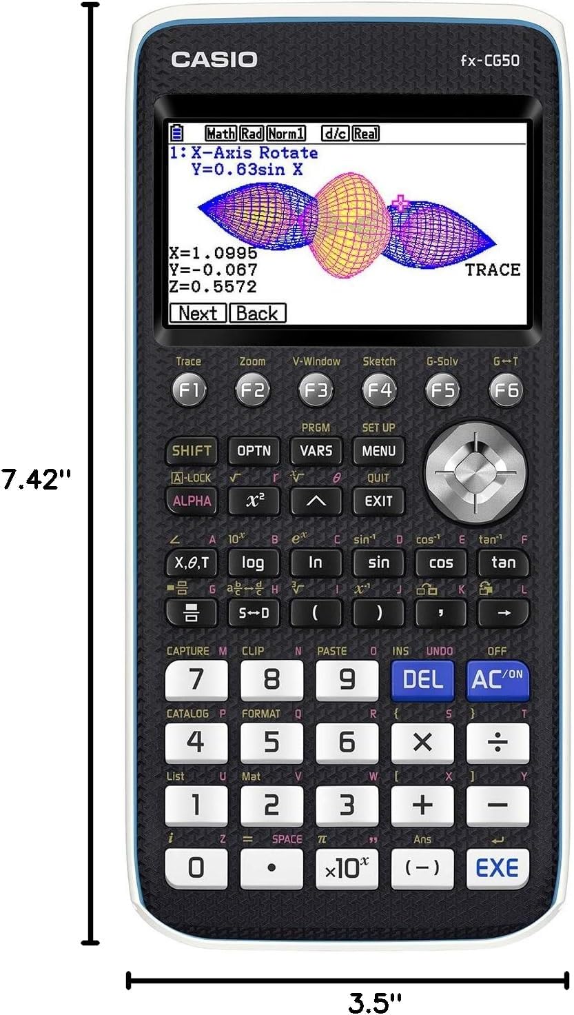 Casio FX-CG50 Graphing Calculator with Color Display