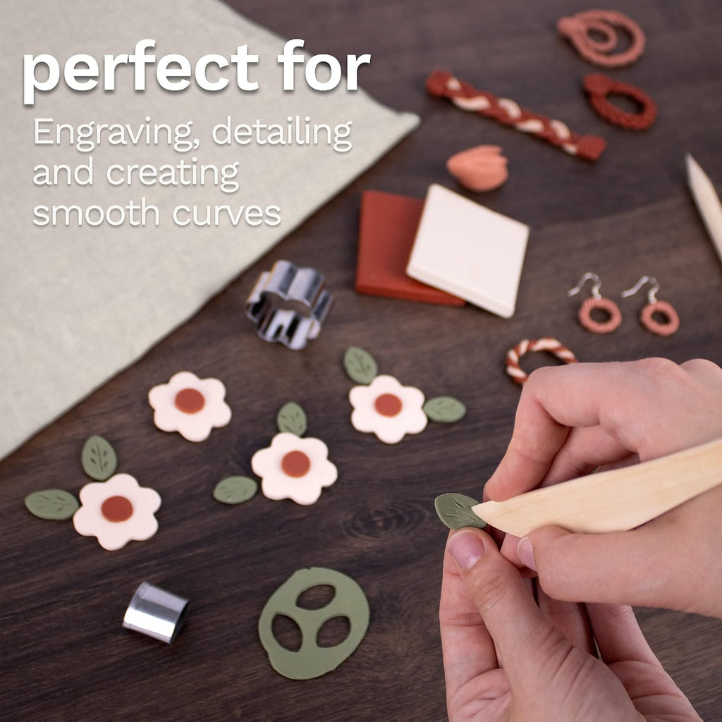 DAS Hardwood Modelling Tools 2-Piece Set – Clay & Sculpting Tools F345000