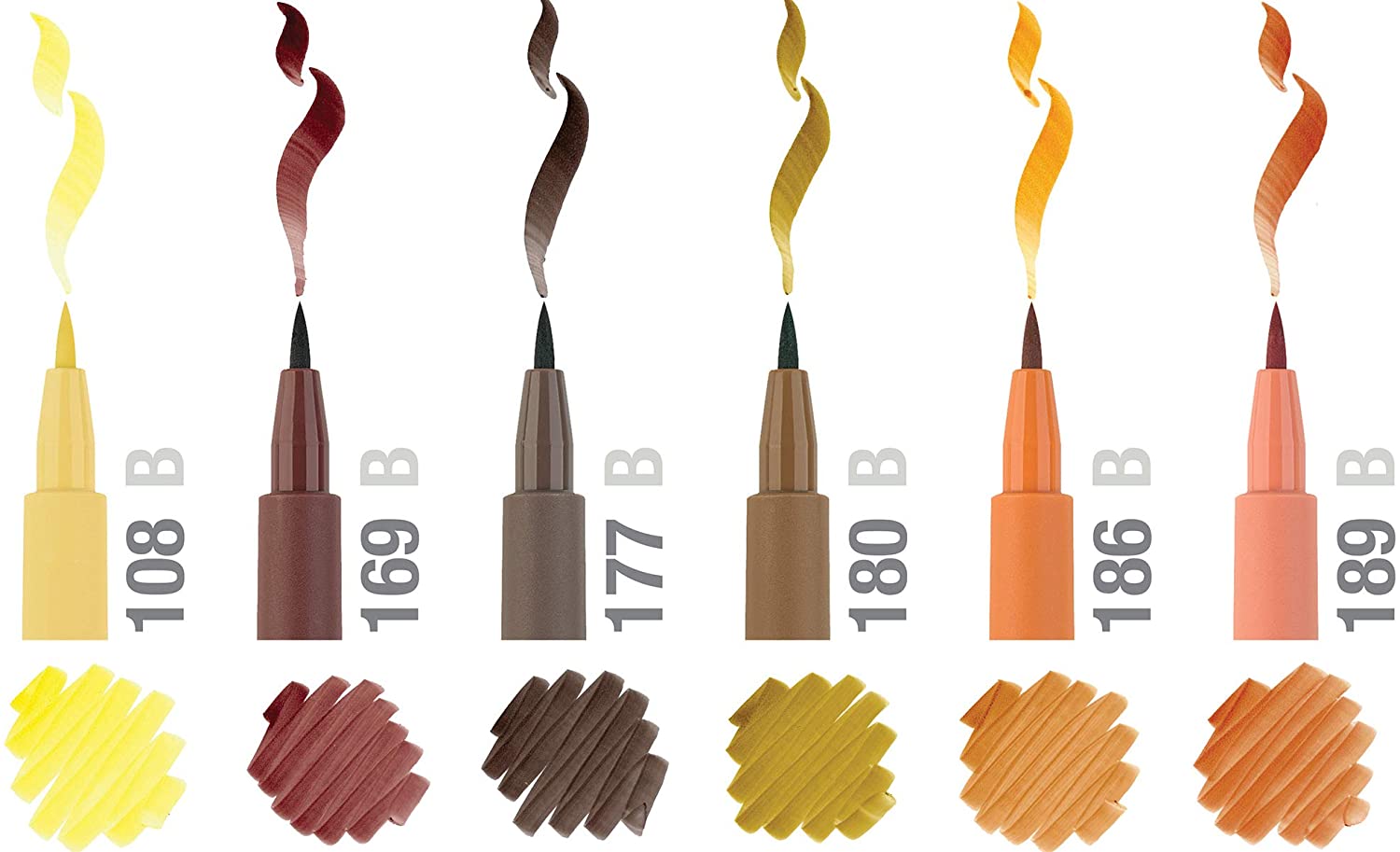 FABER-CASTELL PITT Artist Drawing Ink Pen Terra Earth colors - Al Masam Stationery LLC