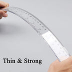 Transparent Ruler 15 cm for School, Office and Drawing