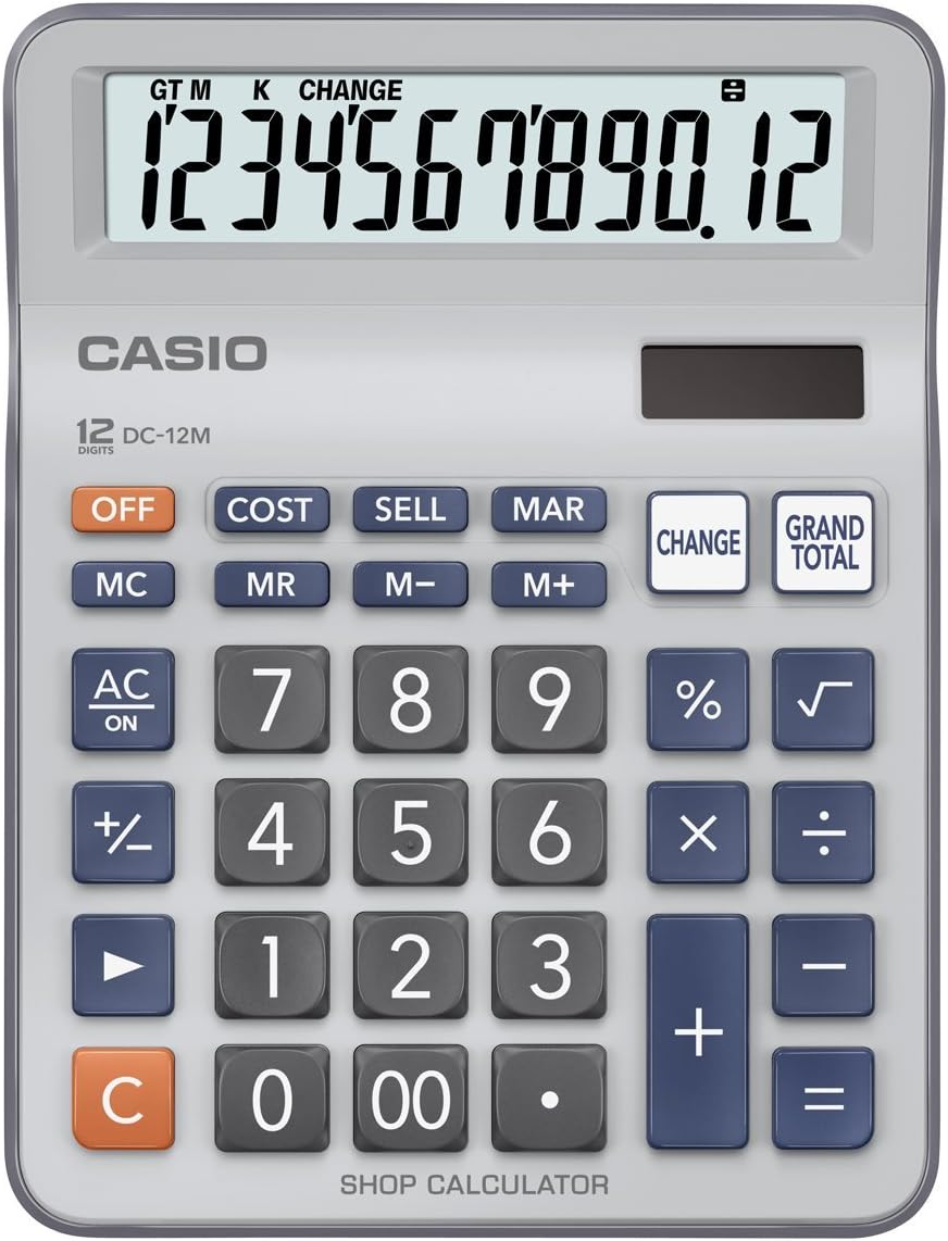 Casio Calculator , Model - DC12M - Al Masam Stationery LLC Main image