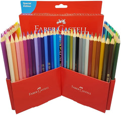 FABER-CASTELL Redline Classic Colour Pencil 60 with Colouring Book - Al Masam Stationery LLC