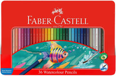 FABER-CASTELL Metal Tin 36 Color (Fish) - Al Masam Stationery LLC