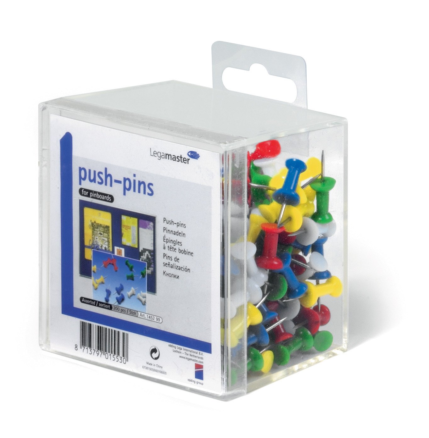 PUSH-PINS 200 PIECES ASSORTED Main image
