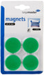 LEGAMASTER MAGNETS ROUND 35 MM PACK OF 4 GREEN - Al Masam Stationery LLC