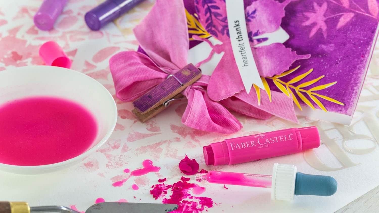 FABER-CASTELL Water soluble crayons Gelatos Red - Al Masam Stationery LLC