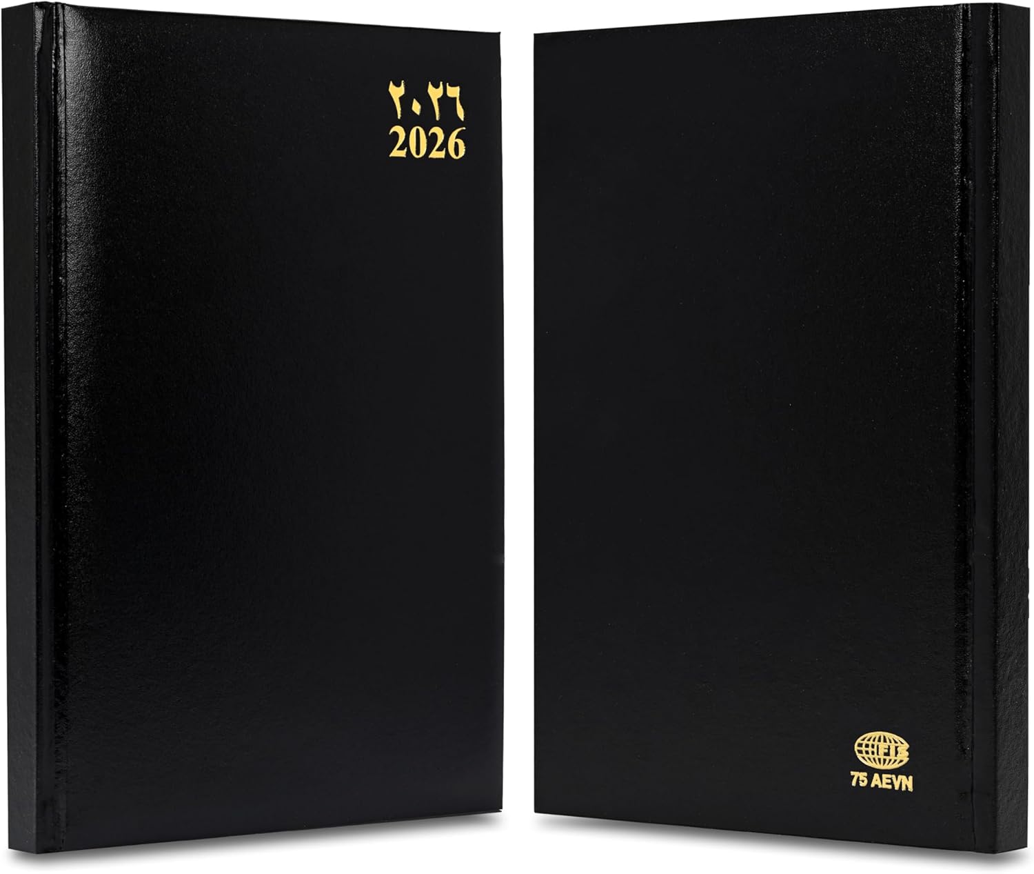 FIS Black 170×240 Vinyl 2026 AE Daily Diary - FSDI75AEVN26BK - Al Masam Stationery LLC