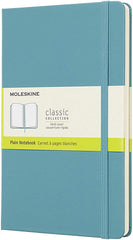 Moleskine Plain Classic Notebook Hard Cover A5 Reef Blue - Al Masam Stationery LLC