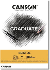 Canson Graduate Bristol Pad A4 180gsm 20 Sheet - Al Masam Stationery LLC