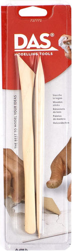DAS Hardwood Modelling Tools 2-Piece Set – Clay & Sculpting Tools F345000-FP-01-88-0579-AMS43382-8000144002795