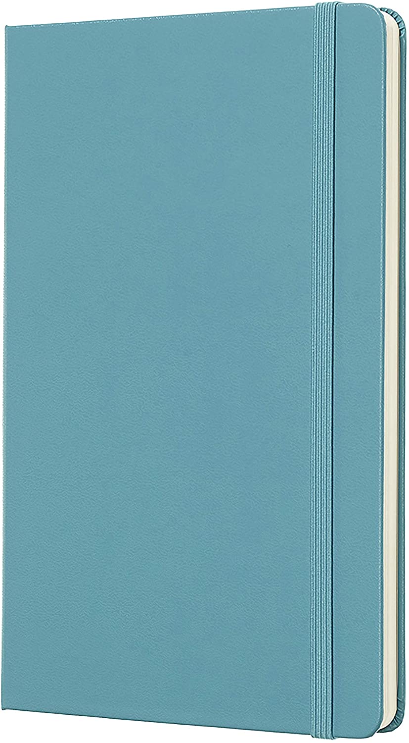 Moleskine Plain Classic Notebook Hard Cover A5 Reef Blue - Al Masam Stationery LLC