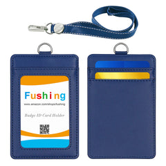 ID Card Holder Rubber Back Blue - Al Masam Stationery LLC