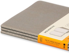 Moleskine Set of 3 Cahier Plain Large Journals Pebble Grey - Al Masam Stationery LLC