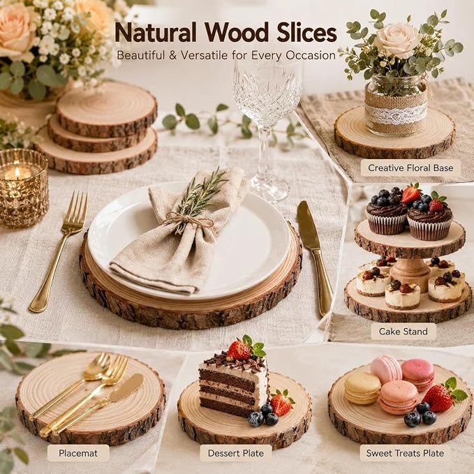 Tree Wood Craft 2 – Natural Wood Pieces for DIY Crafts & Projects
